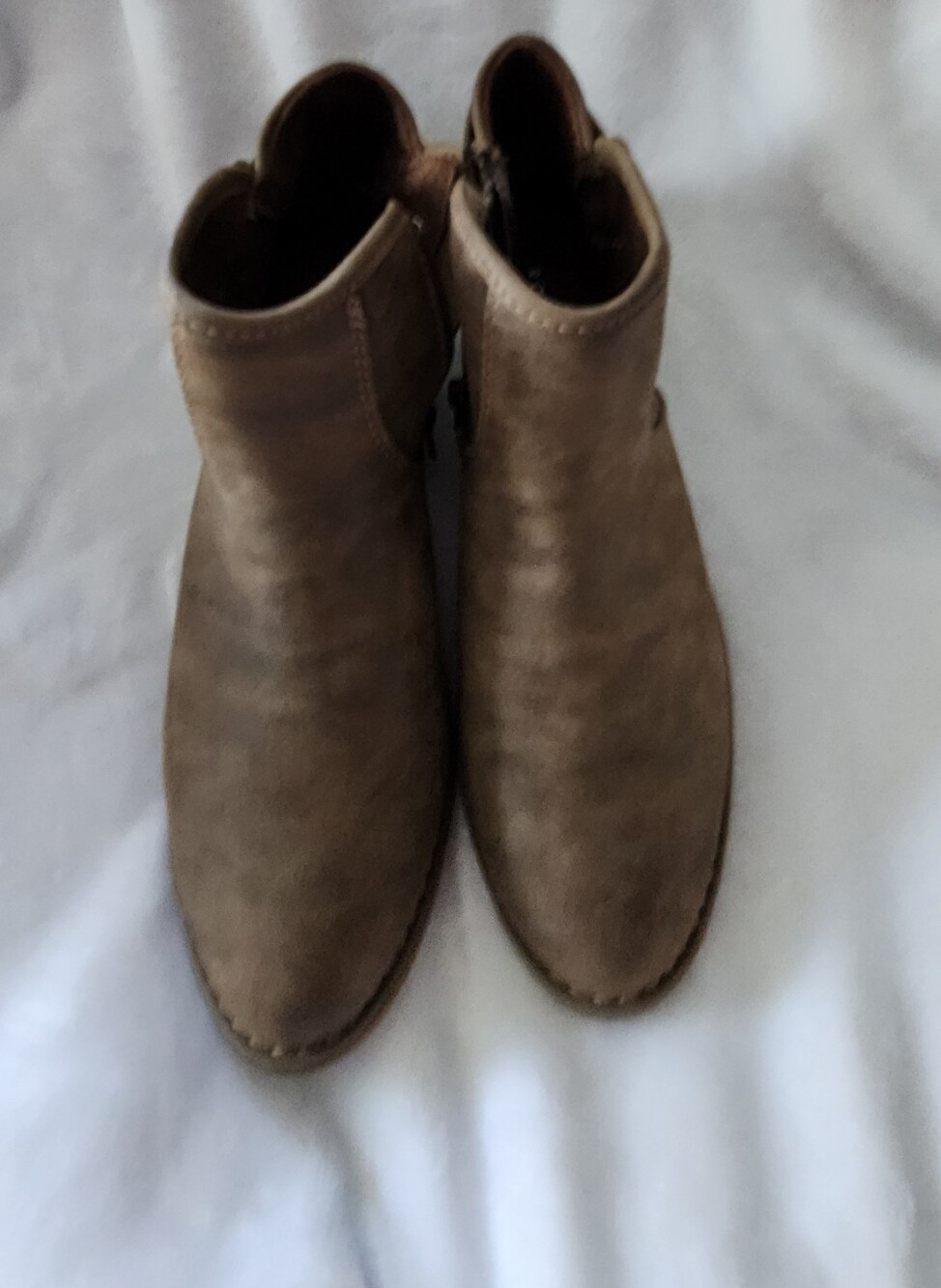 Rocky Dog Womens Brown Ankle Boots - Casual Zip Chelsea Style